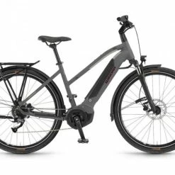 Winora Yucatan 8 Damen Pedelec E-Bike Trekking Fahrrad Grau 2021