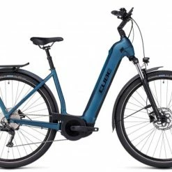 Cube Kathmandu Hybrid One 625 Easy Entry Pedelec E-Bike Trekking Fahrrad Blau 2023