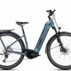Cube Kathmandu Hybrid ABS 750 Easy Entry Pedelec E-Bike Trekking Fahrrad Grau/blau 2023