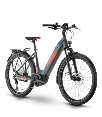 Raymon Tourray E 8.0 Wave Unisex Pedelec E-Bike Trekking Fahrrad Grau/rot 2021 1 Raymon Tourray E 8.0 Wave Unisex Pedelec E-Bike Trekking Fahrrad Grau/rot 2021
