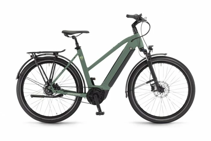 Winora Sinus R8 Eco 27.5'' Damen Pedelec E-Bike Trekking Fahrrad Grün 2022 1 Winora Sinus R8 Eco 27.5'' Damen Pedelec E-Bike Trekking Fahrrad Grün 2022