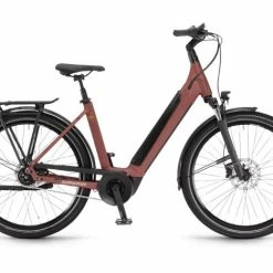 Winora Sinus N5f 27.5'' Wave Unisex Pedelec E-Bike Trekking Fahrrad Matt Maroon Rot 2023
